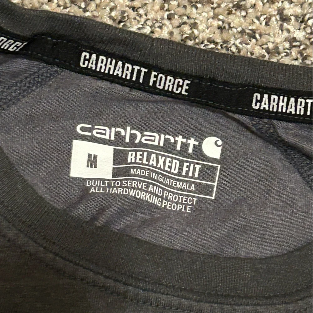 Carhartt Men's Charcoal Force T-Shirt Relaxed size M - Picture 3 of 3